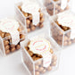 Cream and Sprinkle Chocolate Bronze Pearls Cube