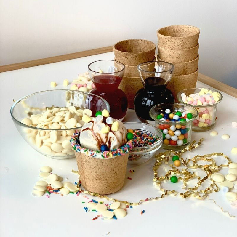 Cream + Sprinkle Sundae Party Box DIY Kit Collection Edible Cup