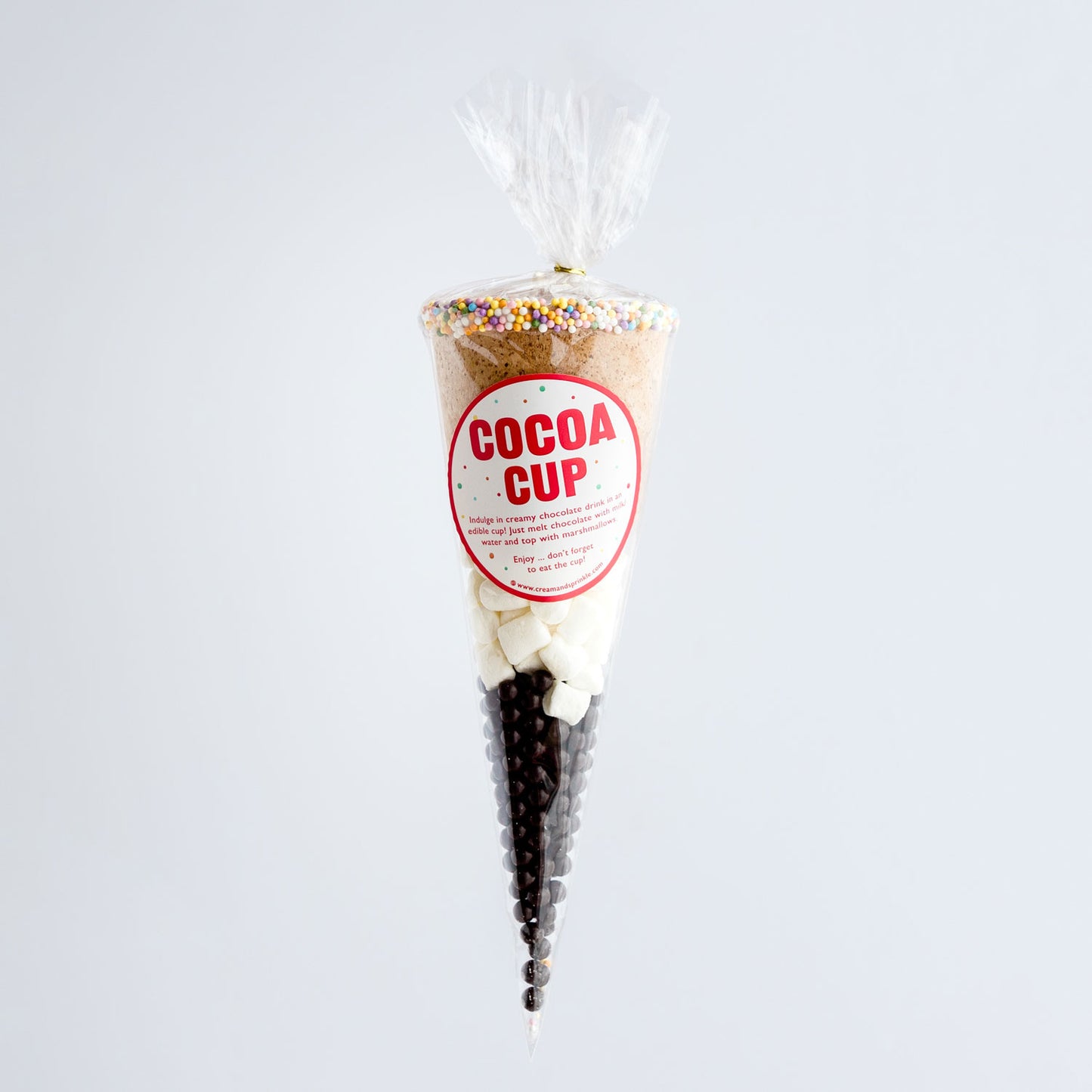 Cream and Sprinkle Cocoa Cup Summer - The Cone Series - Edible Cup